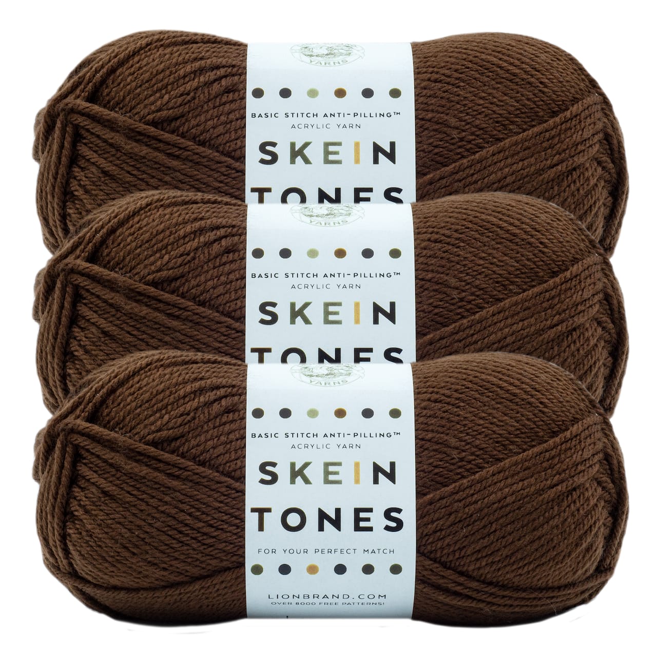 3 Pack Lion Brand® Basic Stitch Anti Pilling™ Skein Tones Yarn